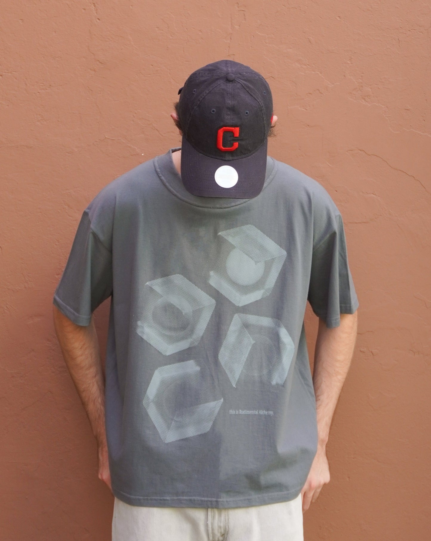 Camiseta "Cubes" (Pizarra)